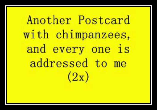 Another Postcard (Chimps) Download free