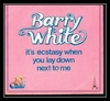 Barry White - It's Ecstasy When You Lay Down Next To Me Ringtone