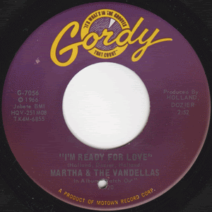 Martha & The Vandellas - I'm Ready For Love Ringtone