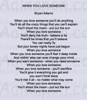 Bryan Adams - When You Love Someone Ringtone